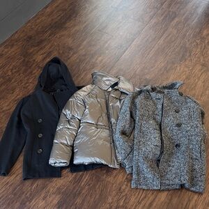 Chic Gray Textured Coat